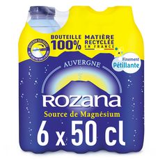 ROZANA Eau minérale gazeuse en bouteille 6x50cl