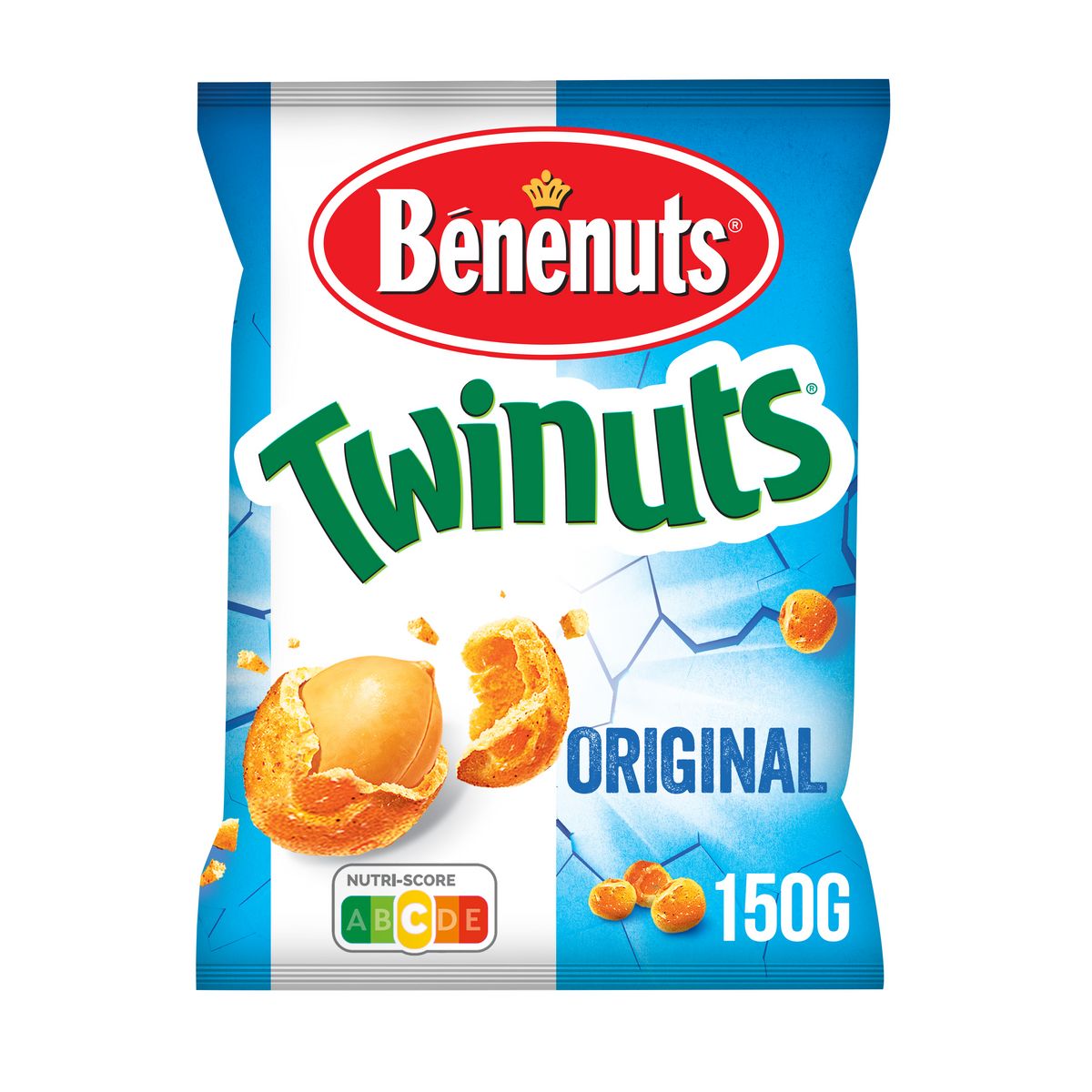 BENENUTS Cacahuètes enrobées goût salé Twinuts 150g