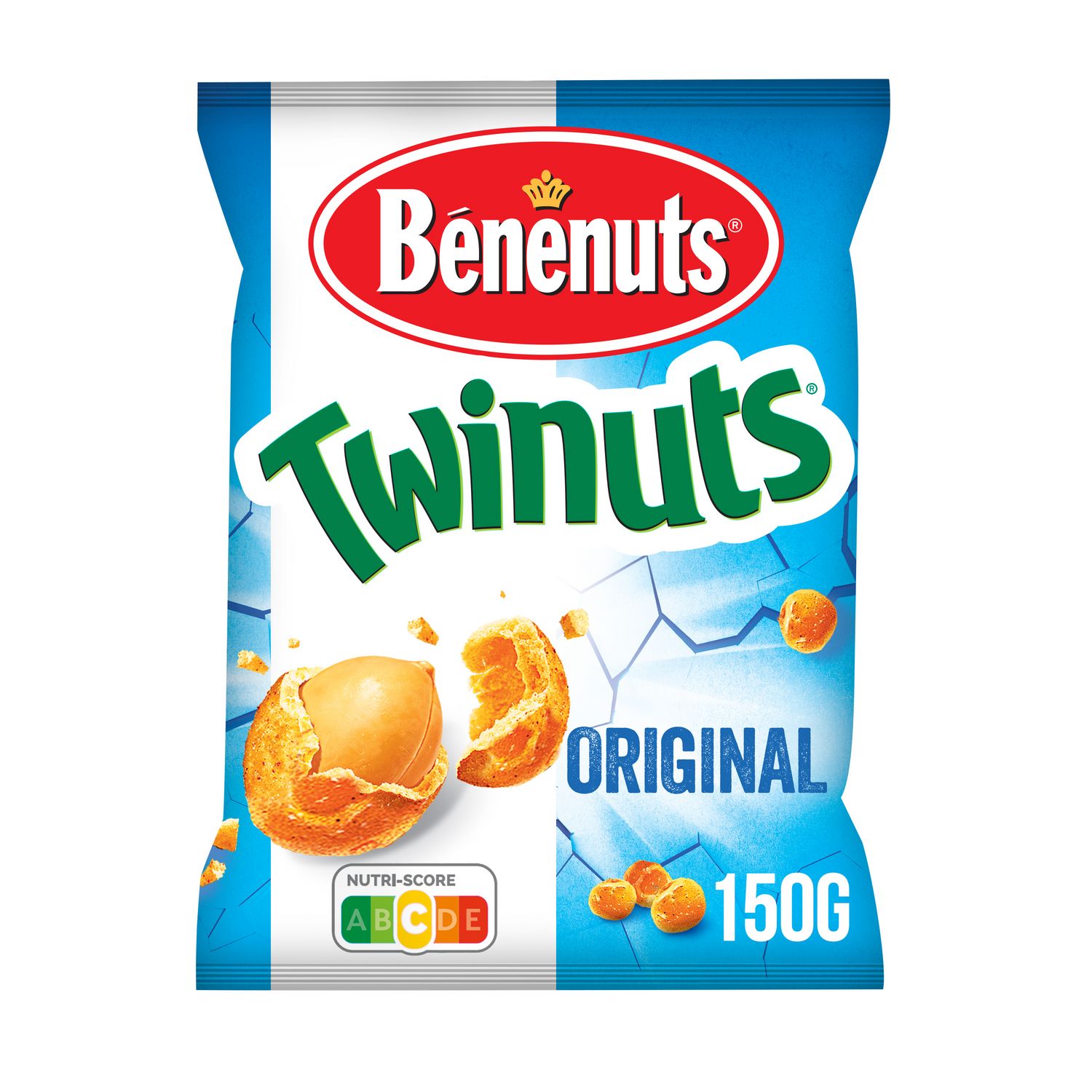 BENENUTS Cacahuètes enrobées saveur mexicaine Twinuts 150g pas cher 