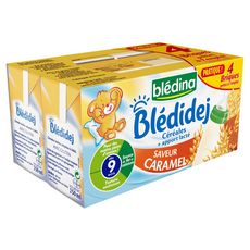 BLEDINA Blédidej céréales lactées au caramel dès 9 mois  4x250ml