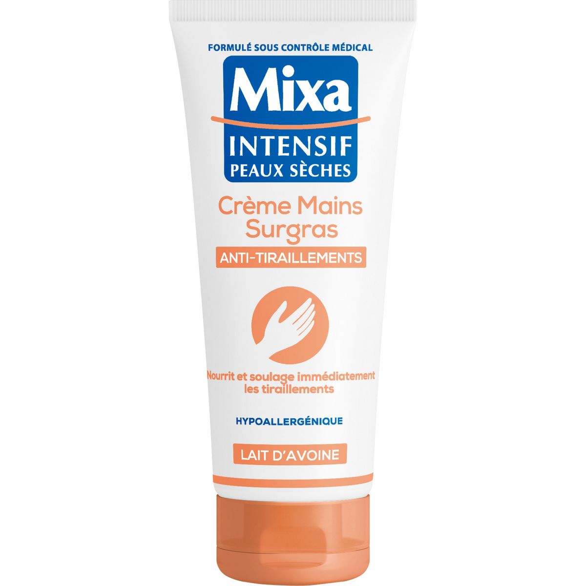 MIXA Intensif Crème mains surgras anti-tiraillements au lait d