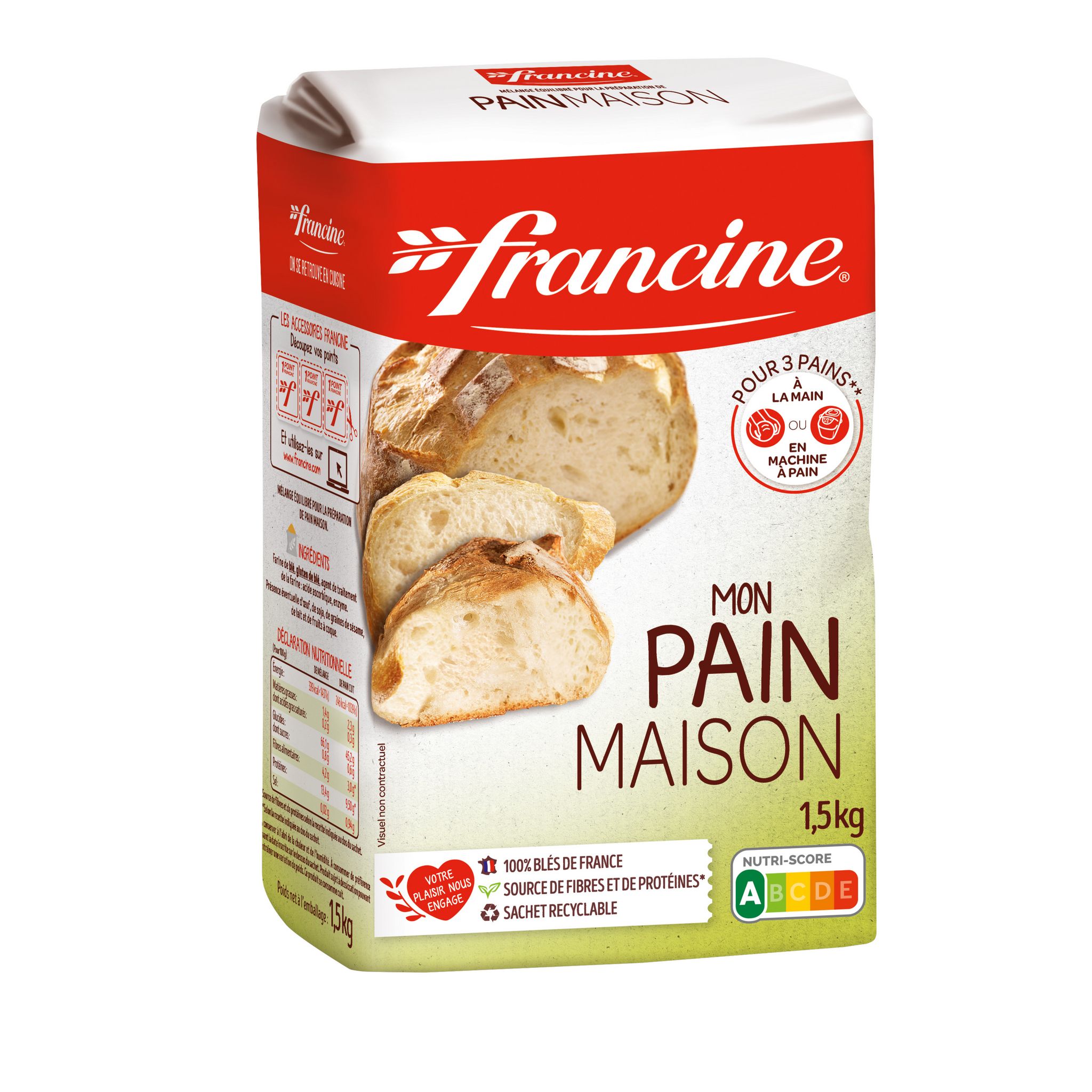 Farine à pain Natural, Farine à Pain Multicéréales- Pain maison