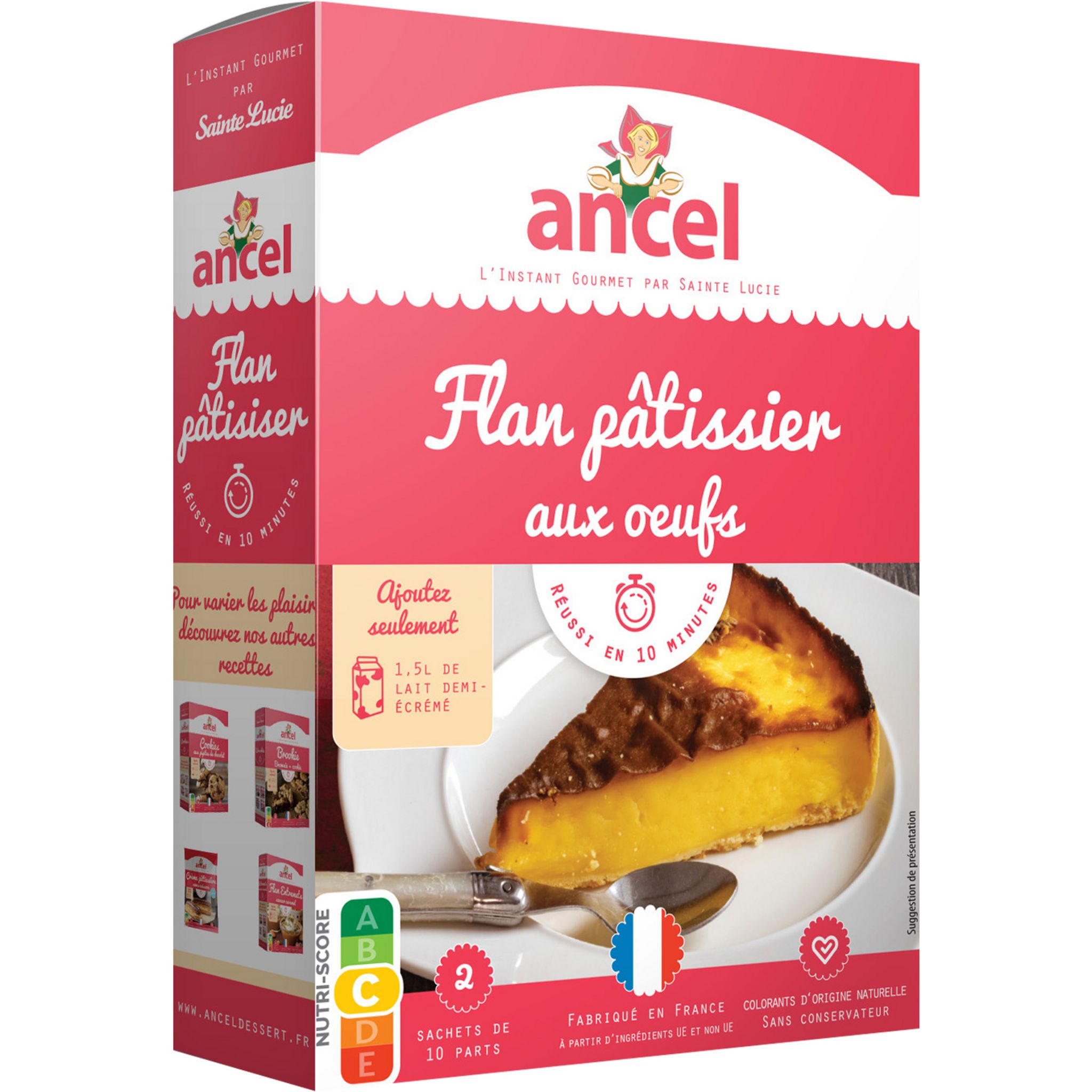 Ancien Buvard Ancel Flan Poudre pour Flan Sucré Ancel Vanilliné