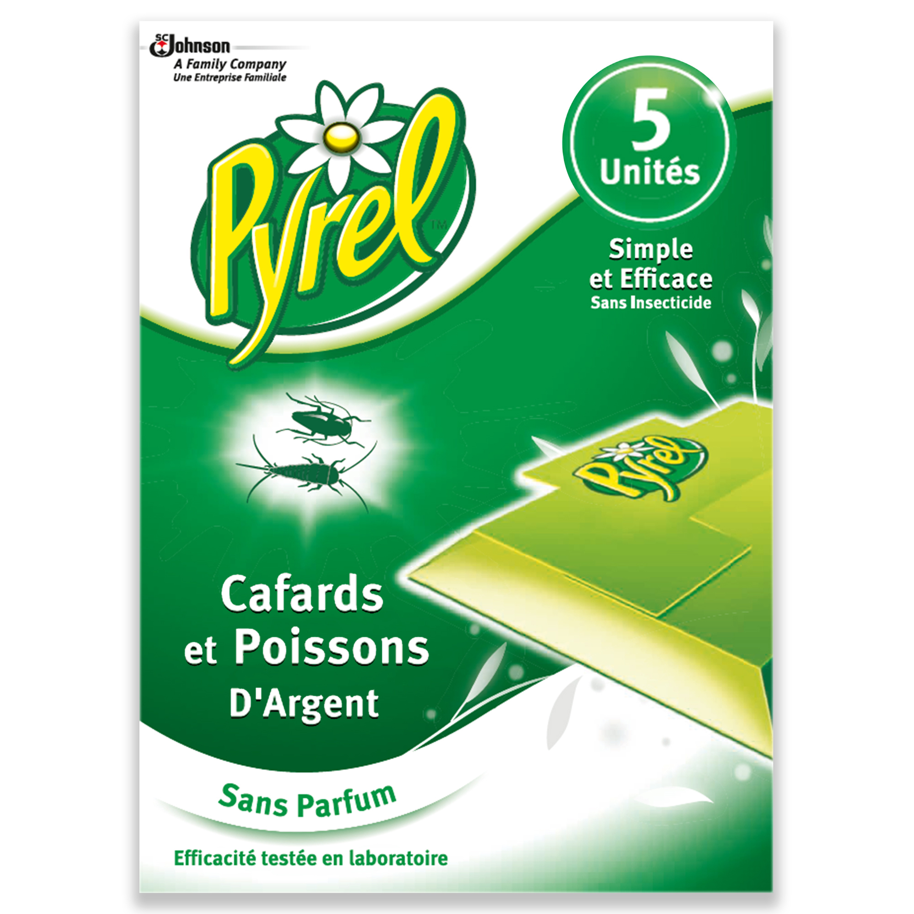 PYREL Pièges anti-cafards & poissons d'argent 5 pièges pas cher 