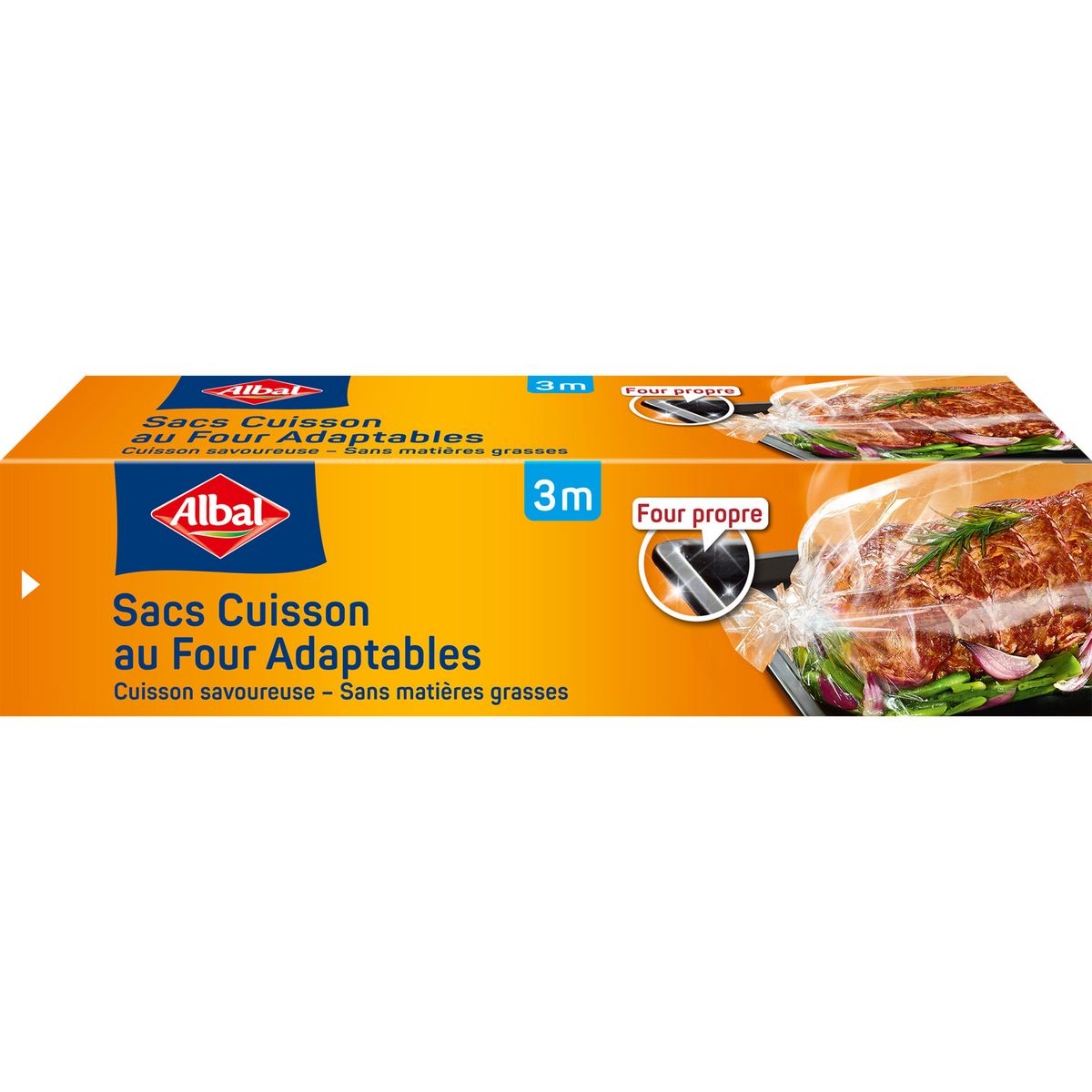 ALBAL Sacs cuisson au four adaptables 3m 1 rouleau pas cher 