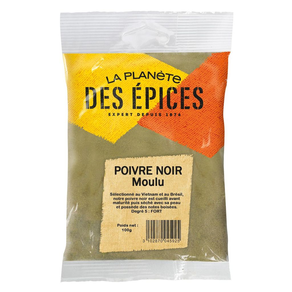 POIVRE NOIR MOULU ESPIG 100g — konu-shop