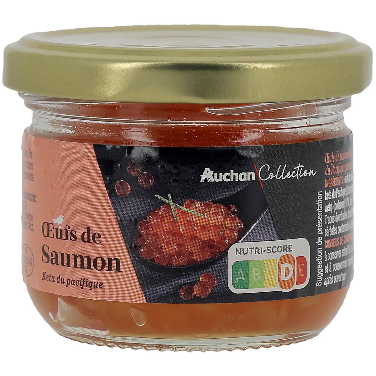 AUCHAN MMM! Oeufs de saumon du Pacifique 80g pas cher 