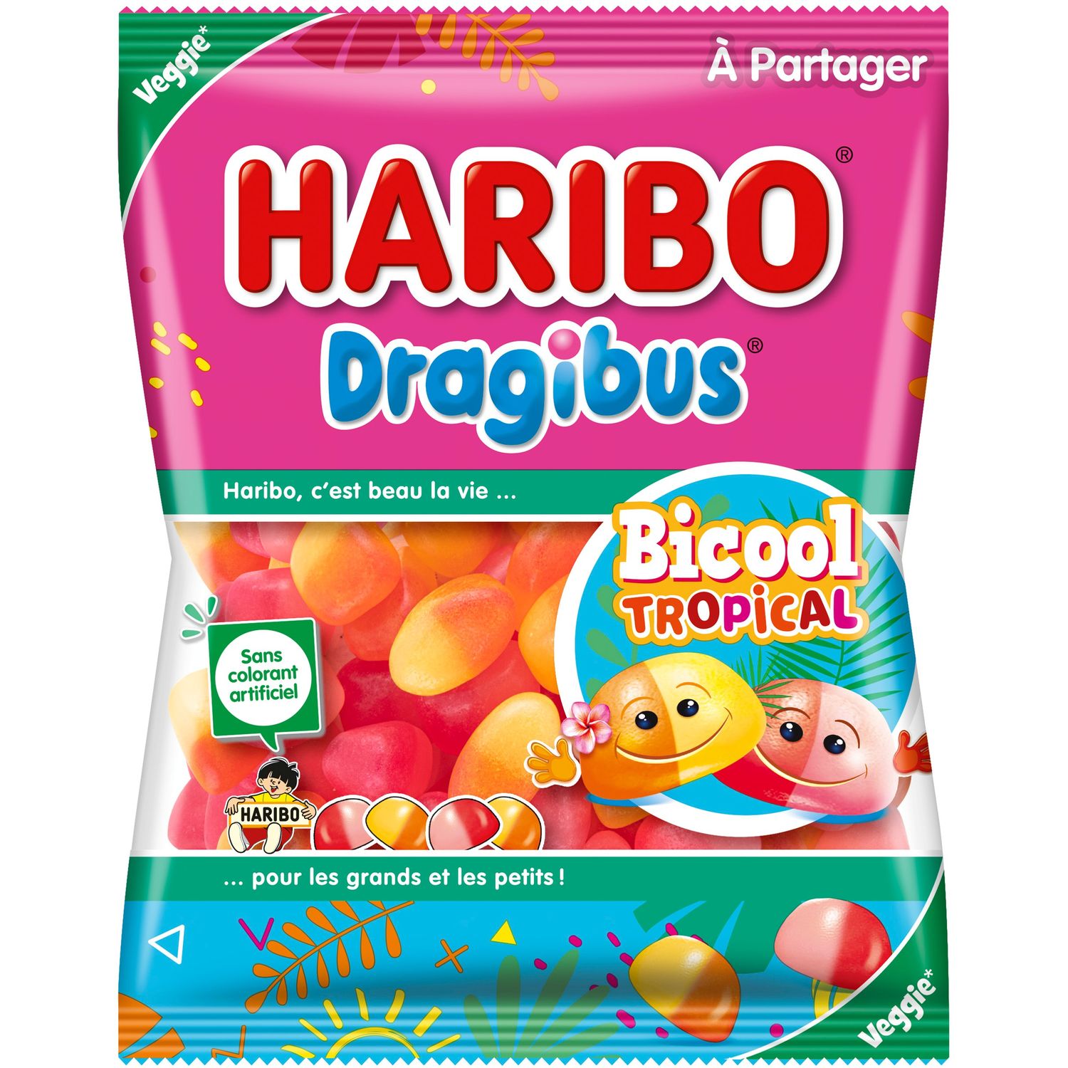 HARIBO Dragibus bonbons en mini sachet 250g pas cher 