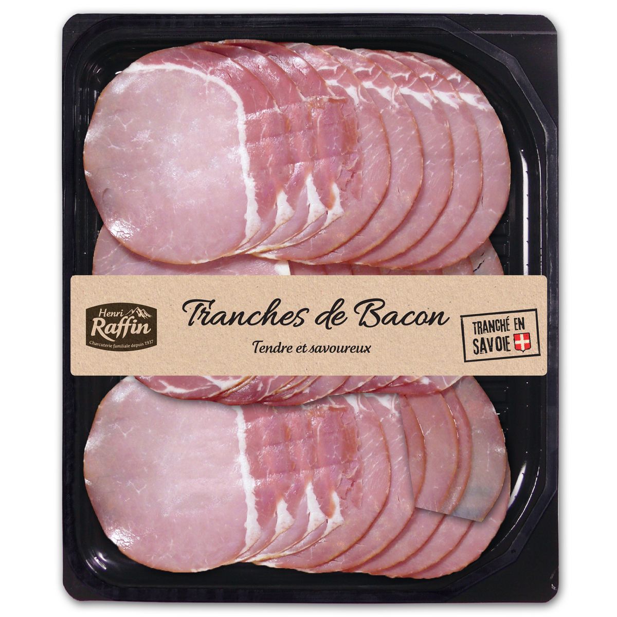 HENRI RAFFIN Bacon pur porc 24 tranches 200g