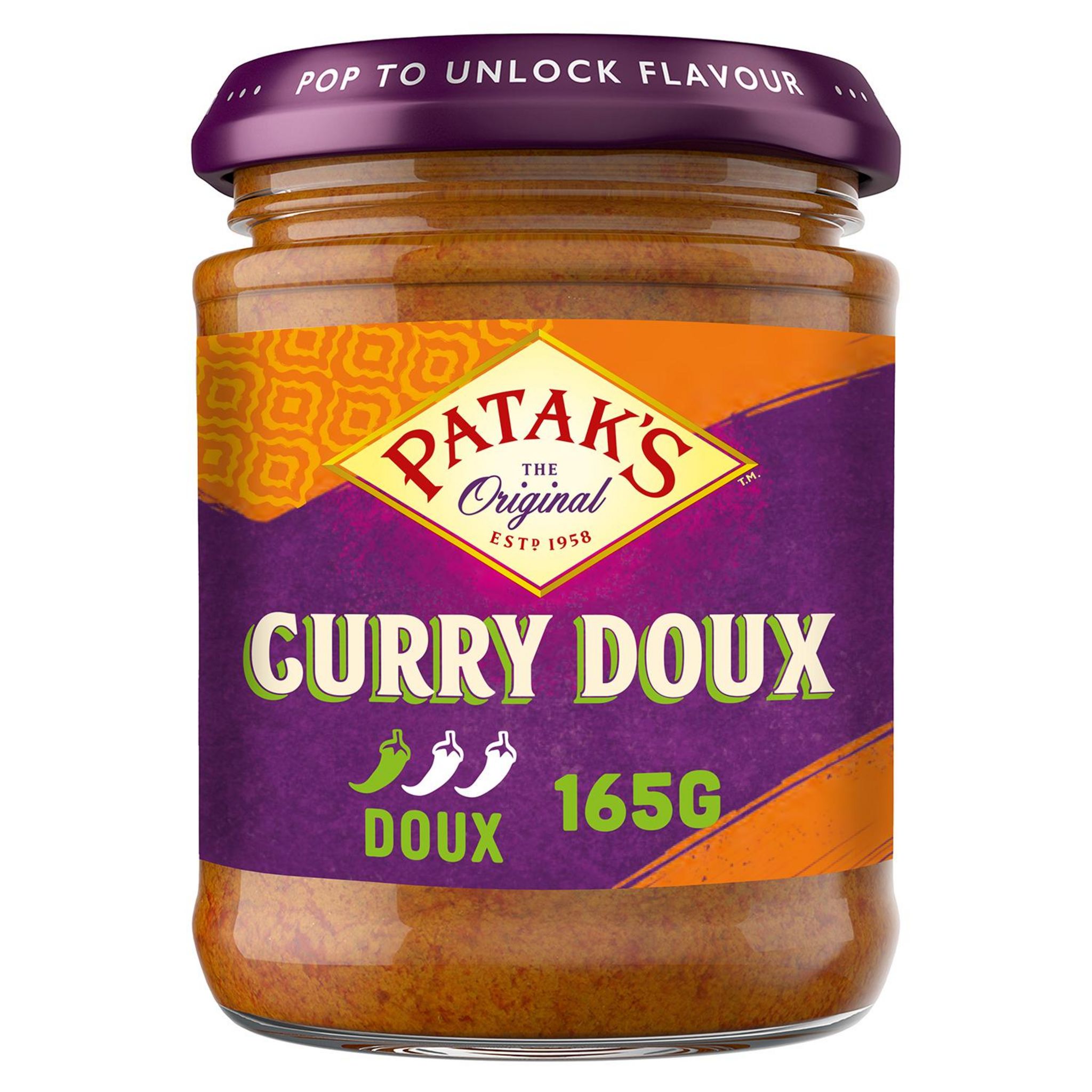 PATAK'S Pâte de curry doux 165g pas cher 