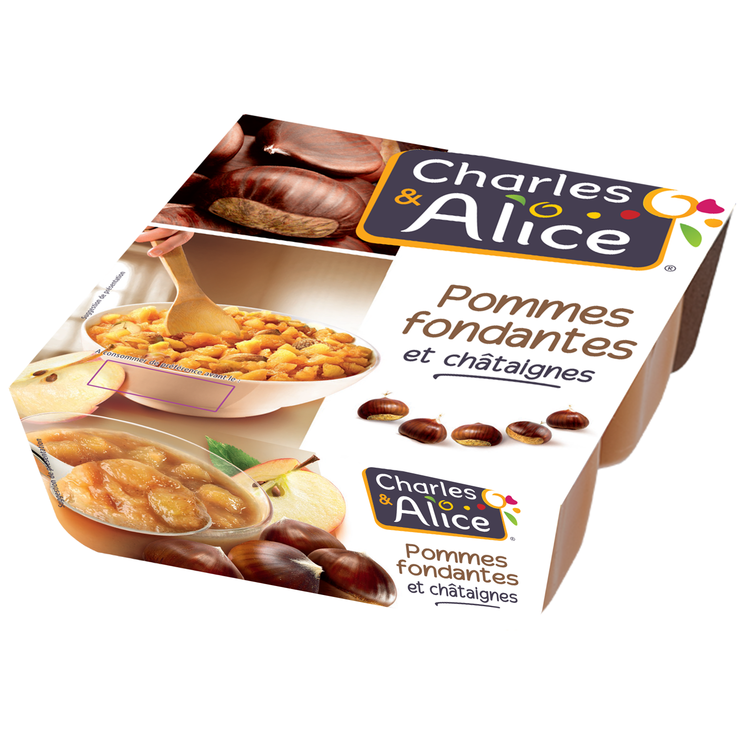 Achat / Vente Charles et Alice Spécialité Pommes et poires Bio, 4x95g