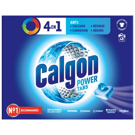 Calgon Anticalcaire 4 en 1 Comprimé, protège et maintient votre lave-linge  propre - Le paquet de 48 tablettes : : Epicerie