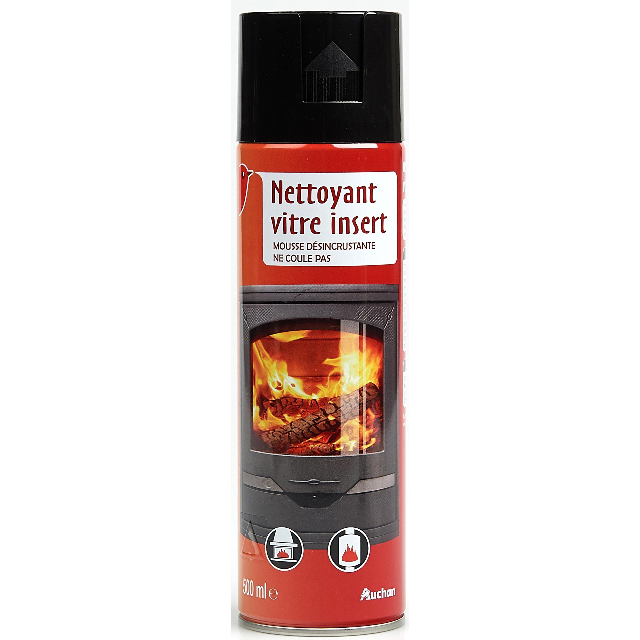 Spray nettoyant dégraissant vitre insert cheminée