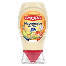 AMORA Mayonnaise de Dijon goût authentique sans conservateur en squeeze top down 235g
