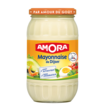 AMORA Mayonnaise de Dijon goût authentique sans conservateur en bocal 470g