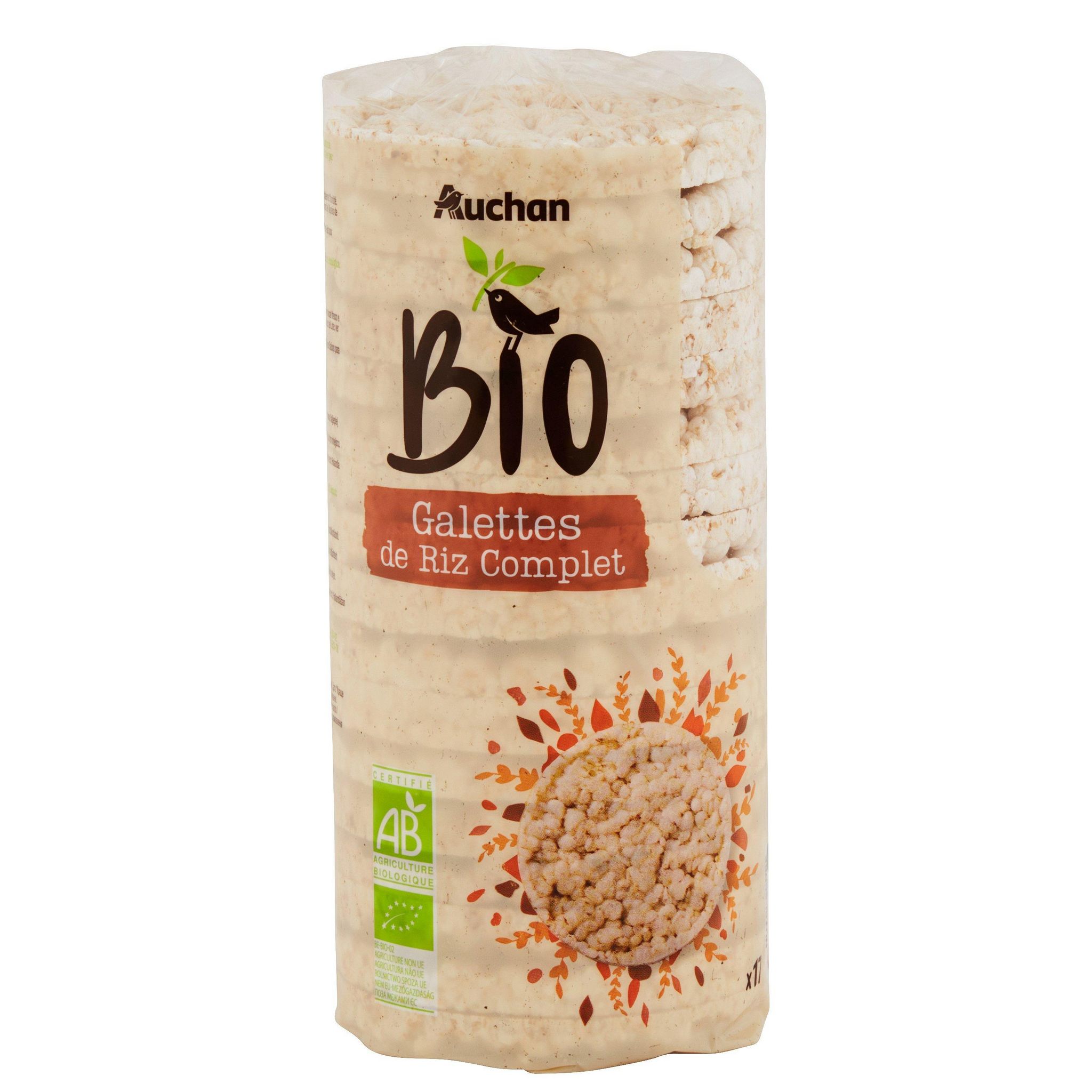 AUCHAN BIO Riz complet 8 portions 500g pas cher 