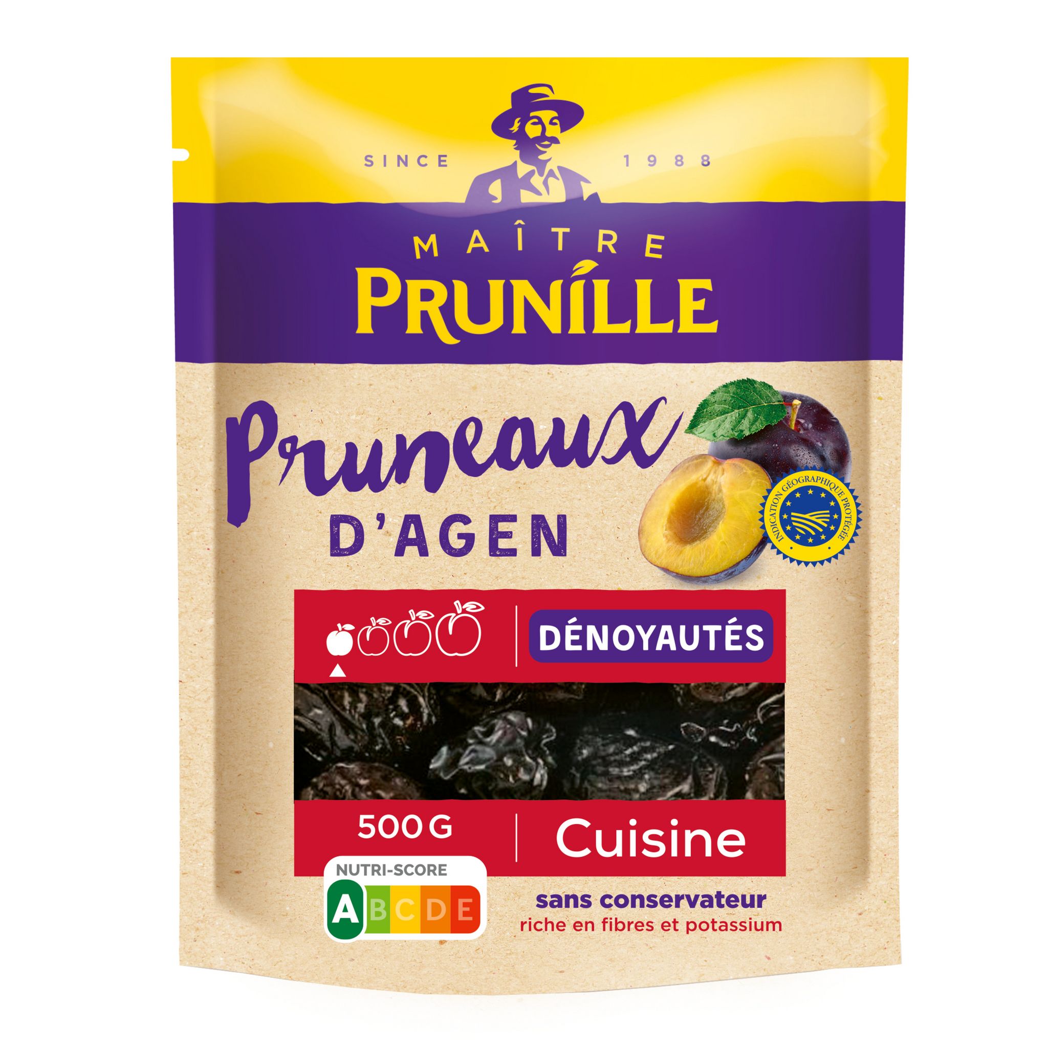 AUCHAN GOURMET Pruneaux d'Agen dénoyautés 250g pas cher 