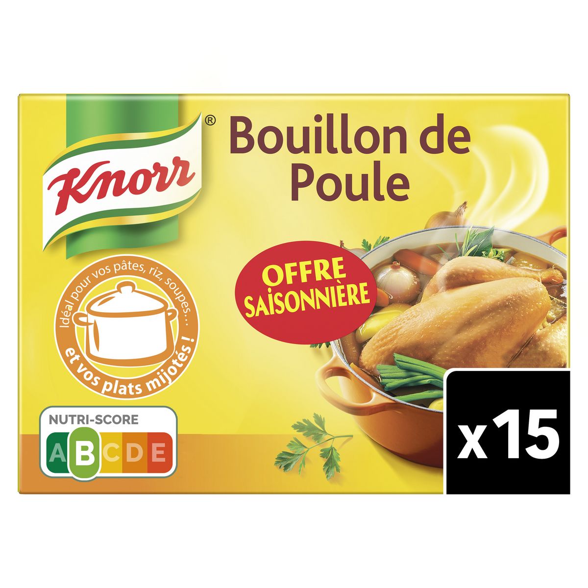 Knorr Bouillon de Volaille Déshydraté 1kg jusqu'à 50L