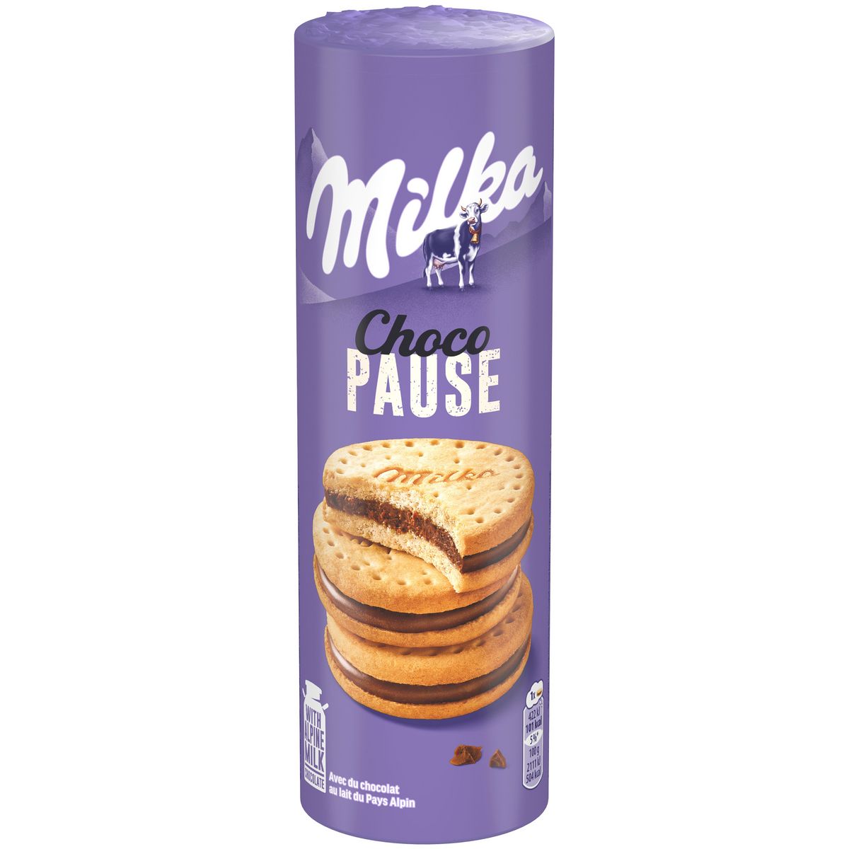 MILKA Choco pause, biscuits fourrés au chocolat 13 biscuits 260g