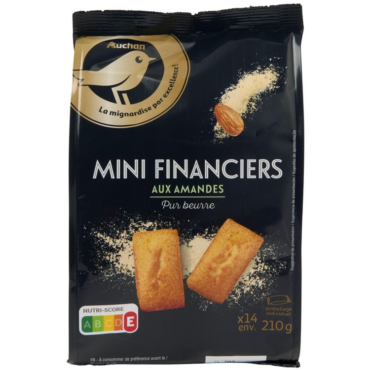 Petits financiers aux amandes, Monoprix Gourmet (210 g)  La Belle Vie :  Courses en Ligne - Livraison à Domicile