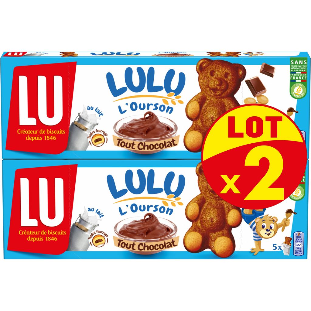 Lulu L'OURSON Chocolate-filled cakes, individual bags 5 cakes – Mon Panier  Latin