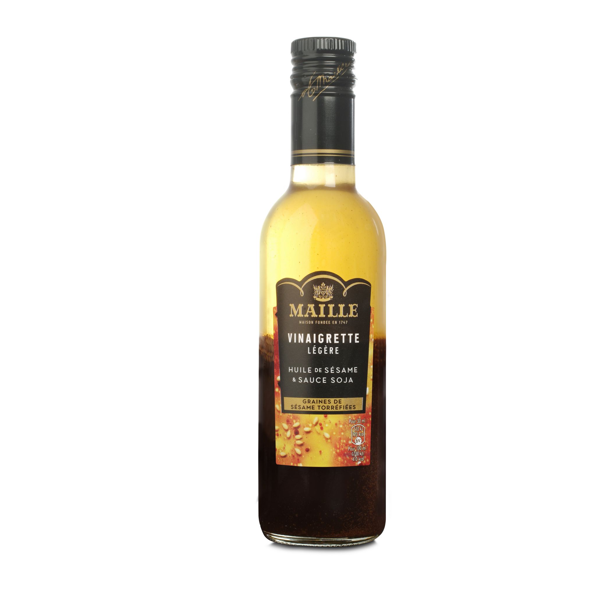 LESIEUR Sauce salade légère à l'huile d'olive et citron 50cl pas