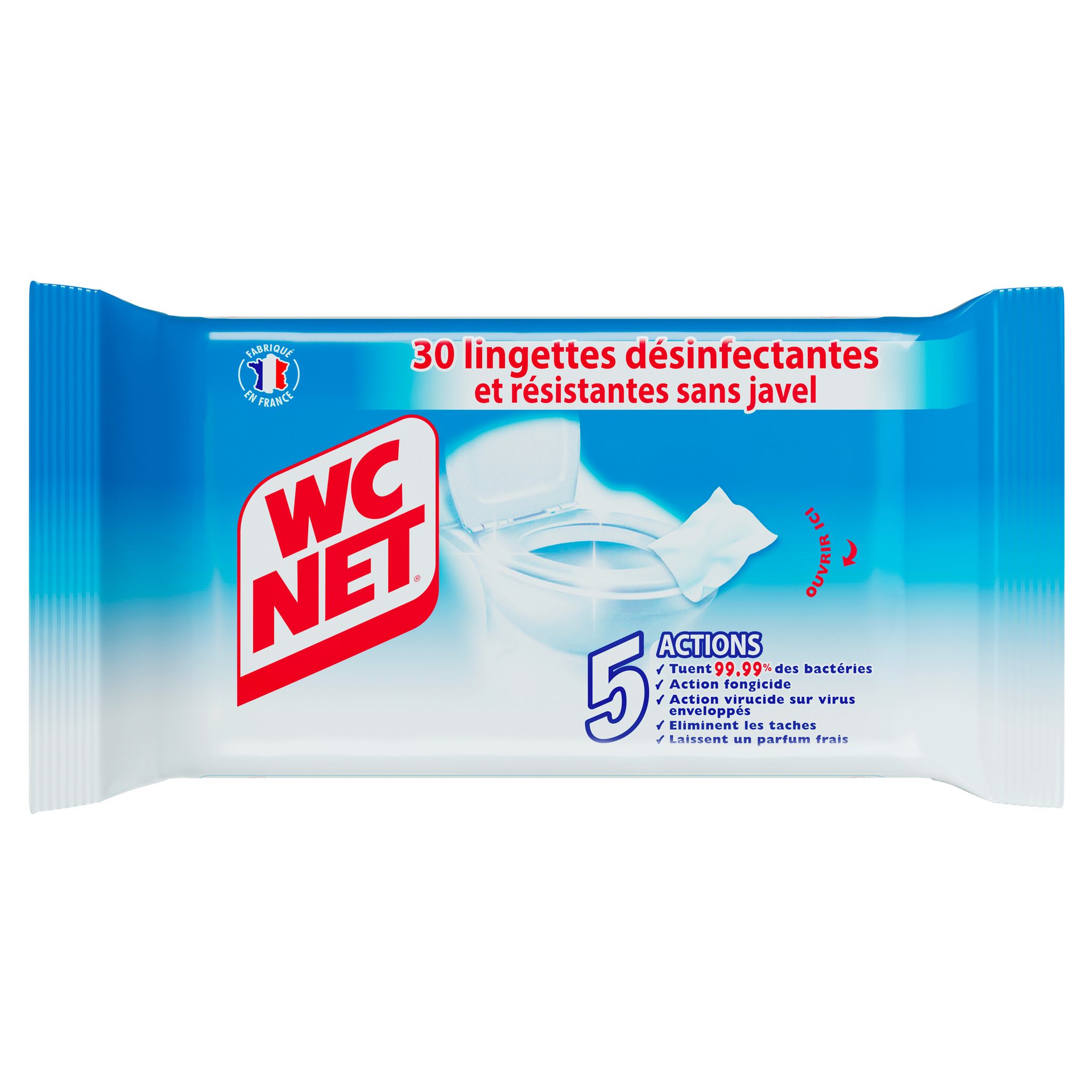 Lingettes désinfectantes, WC net (x 30)