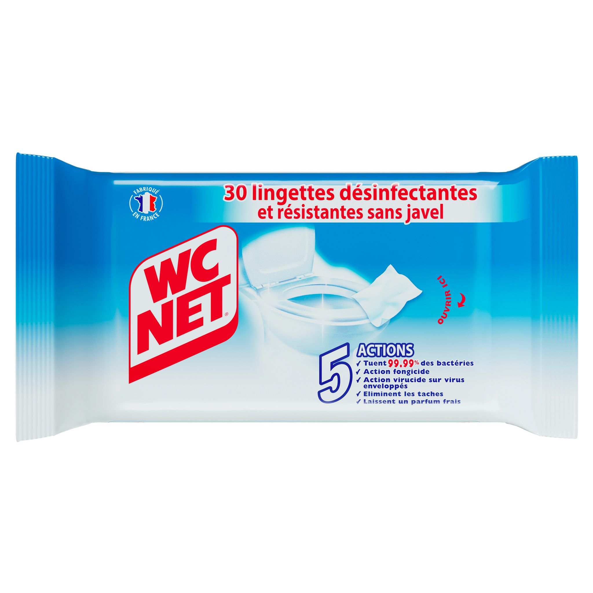 APTA 30X5 LINGETTES DÉSINFECTANTES WC ET SALLE DE BAIN JETABLE