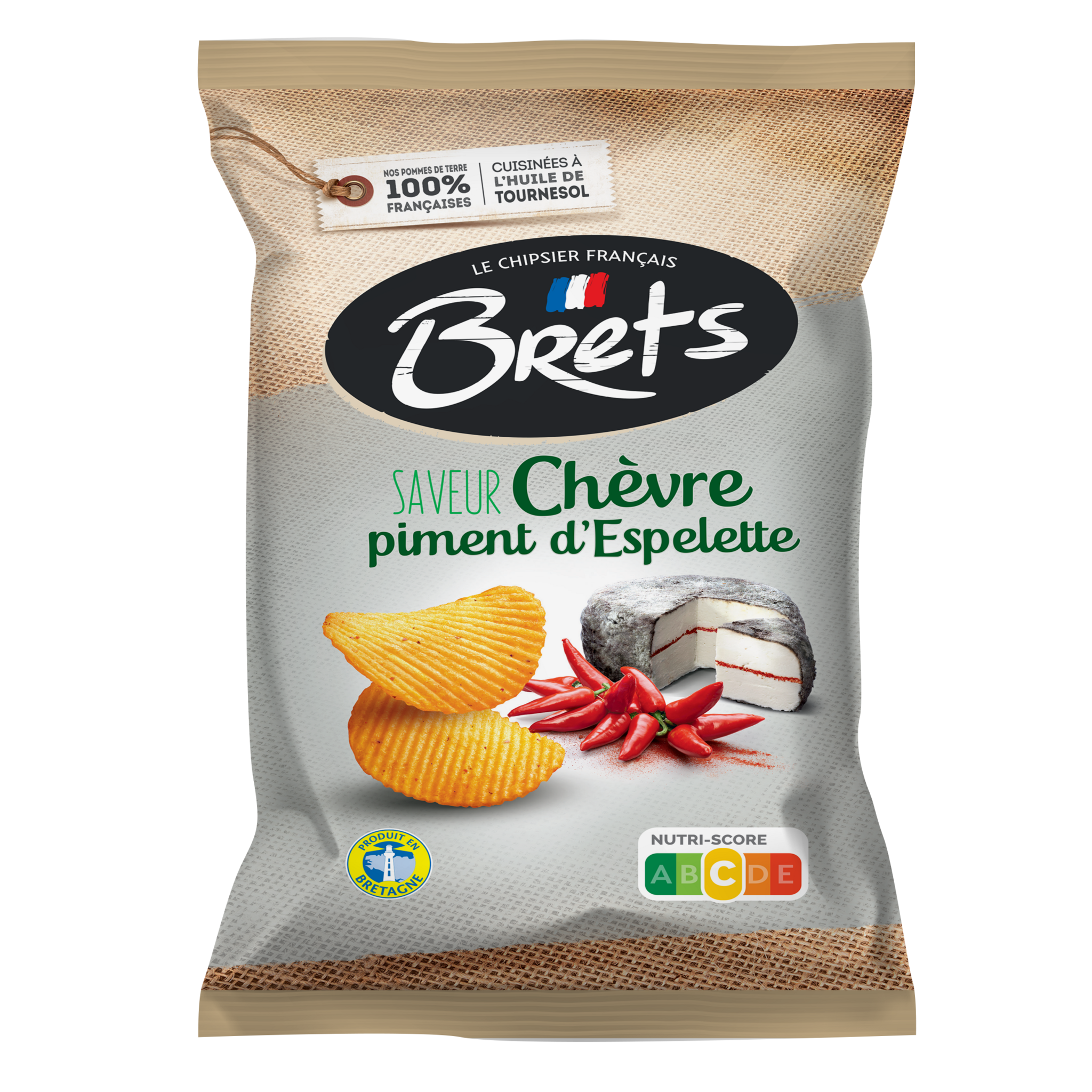 Chips ondulées au vinaigre, Bret's (125 g)