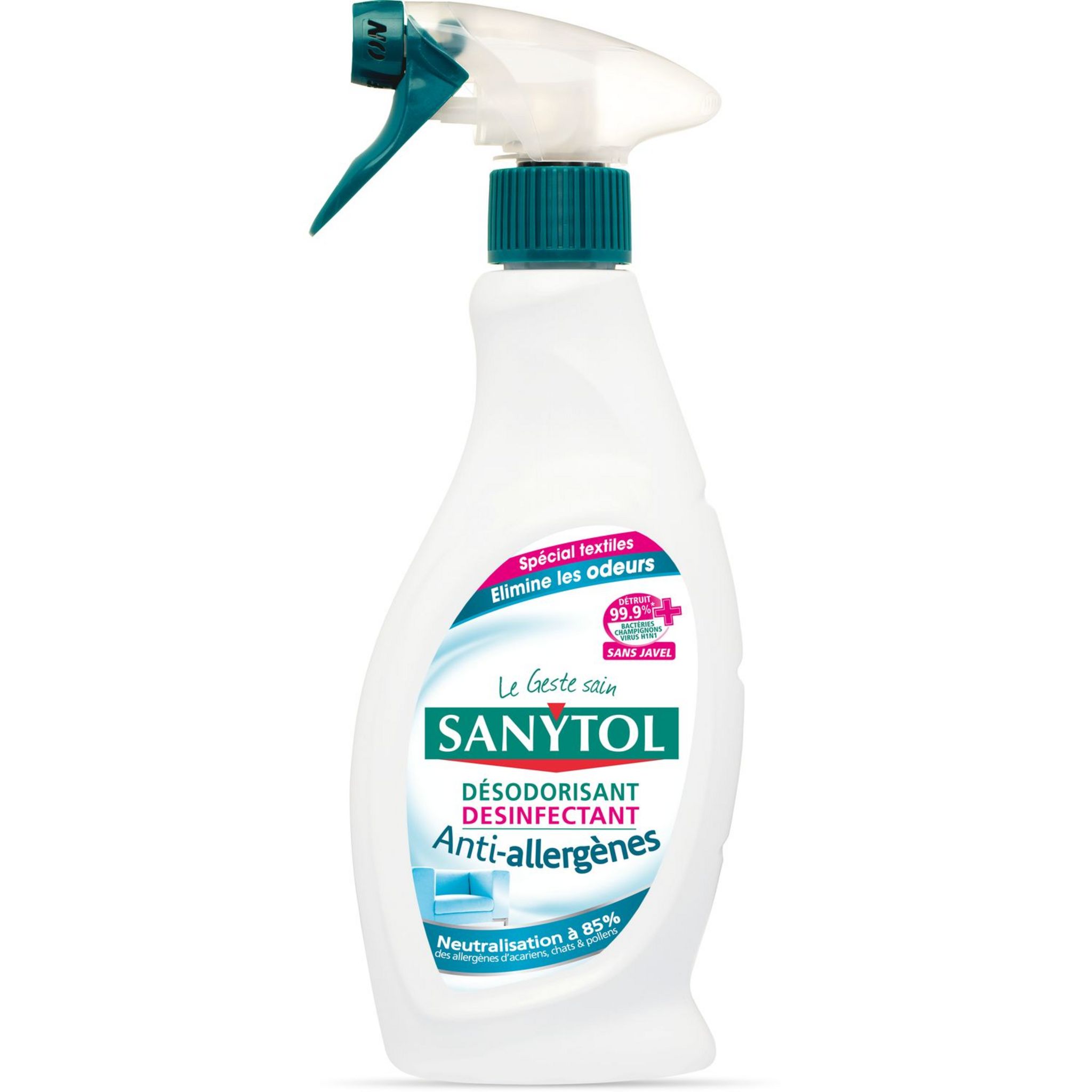 SANYTOL Désodorisant, désinfectant et anti-allergènes pour textiles en  spray 500ml pas cher 