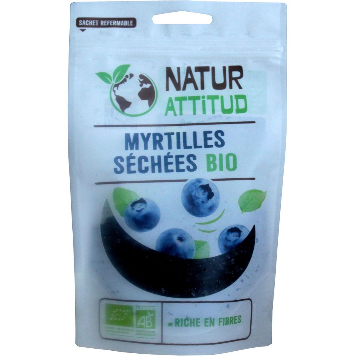 NATUR ATTITUD Myrtilles séchées bio 100g