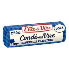 ELLE & VIRE Condé-sur-Vire - Beurre traditionnel doux 250g