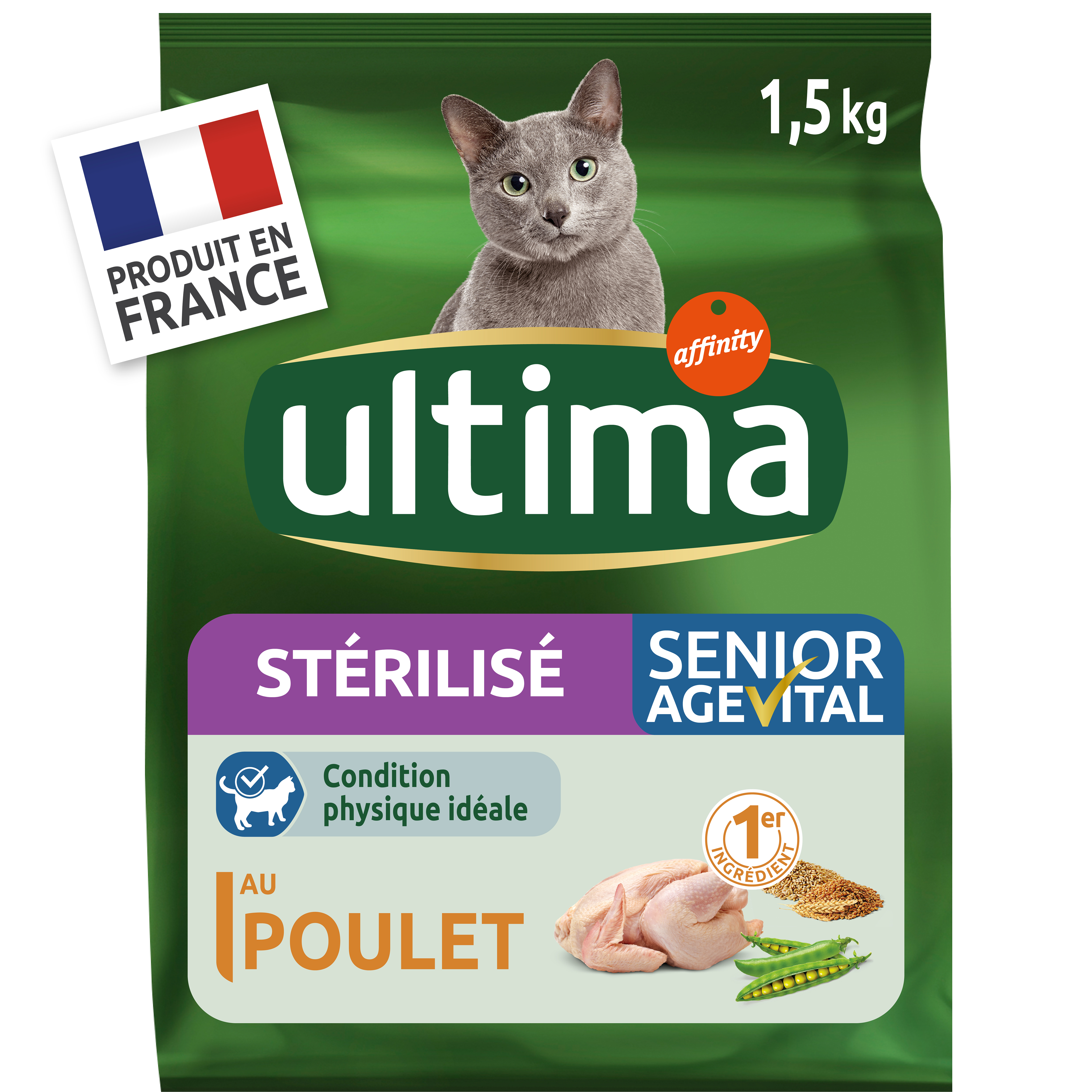 WHISKAS® Croquettes Au Poulet Pour Chat Adulte Stérilisé 1,75kg & 14kg