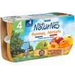NESTLE Naturnes petit pot dessert pommes et abricots dès 4 mois 4x130g