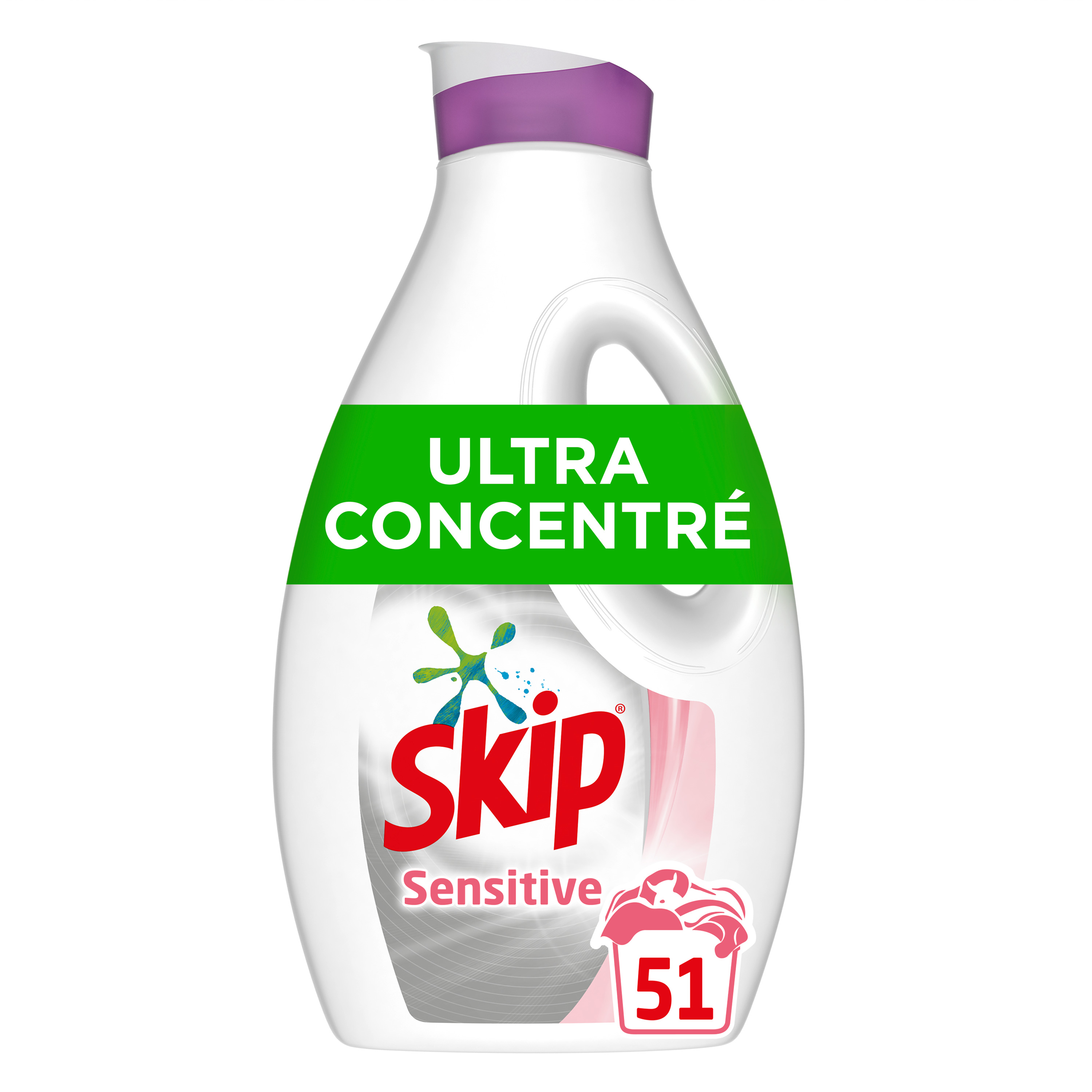 SKIP Lessive liquide ultra concentré sensitive 51 lavages 1,4l pas