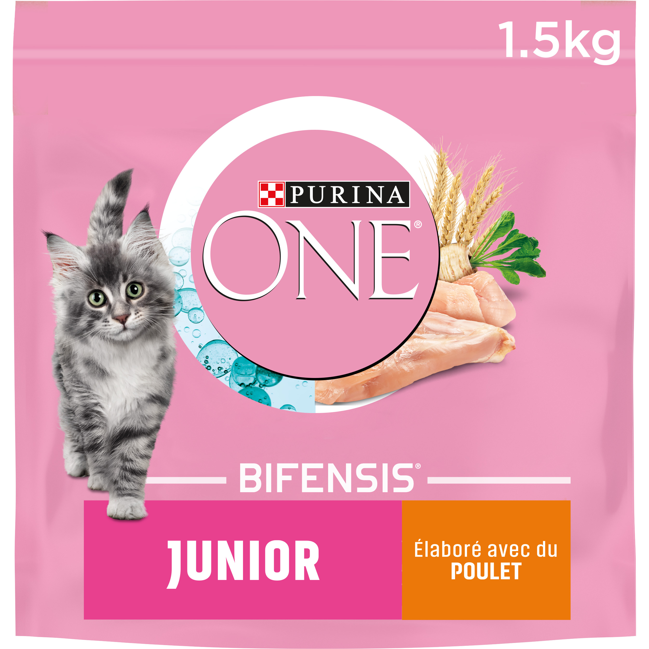 AUCHAN Emincés en gelée viande et poisson pour chat junior 12x100g pas cher  