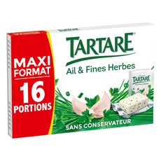 TARTARE L'Original Fromage ail et fines herbes 16 portions 250g