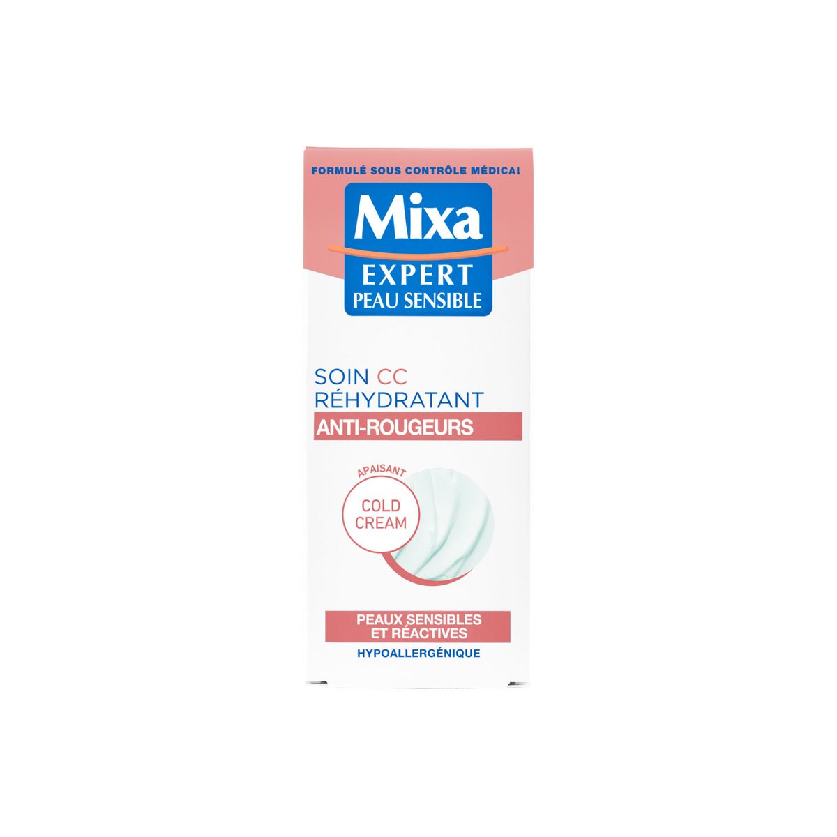 MIXA Crème soin réhydratant anti-rougeurs peaux sensibles 50ml