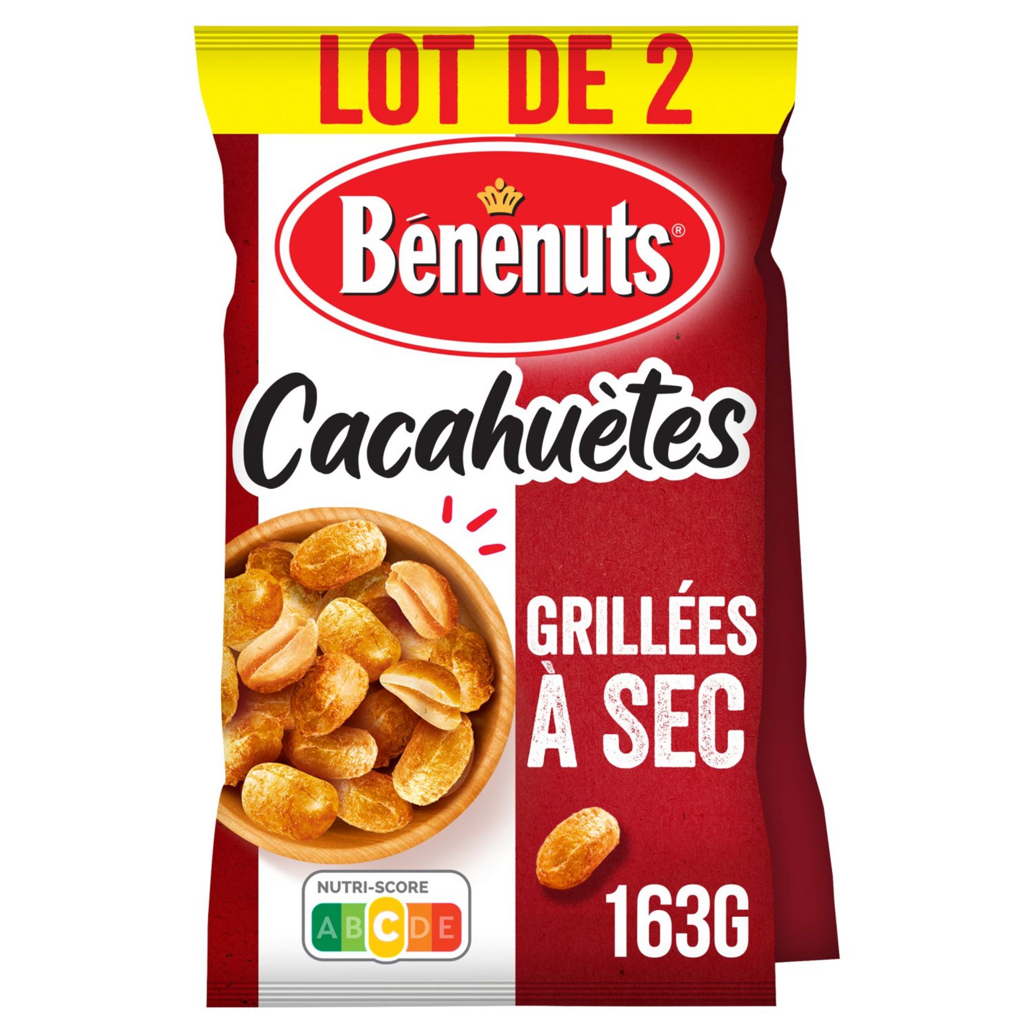 BENENUTS Cacahuètes enrobées saveur mexicaine Twinuts 150g pas cher 