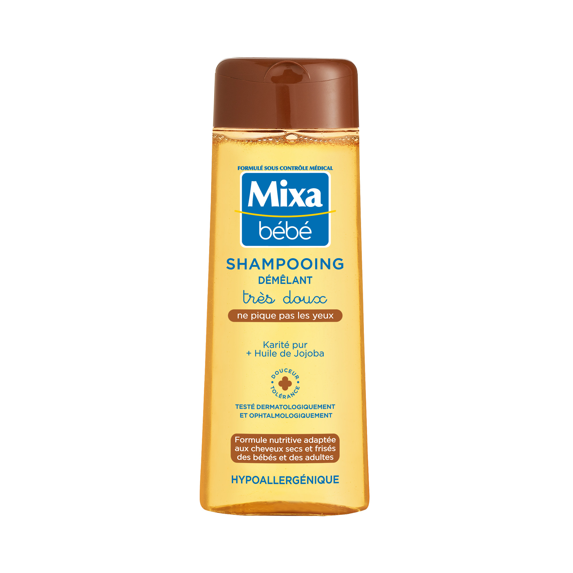MIXA BEBE Shampooing démêlant hypoallergénique karité pur et huile