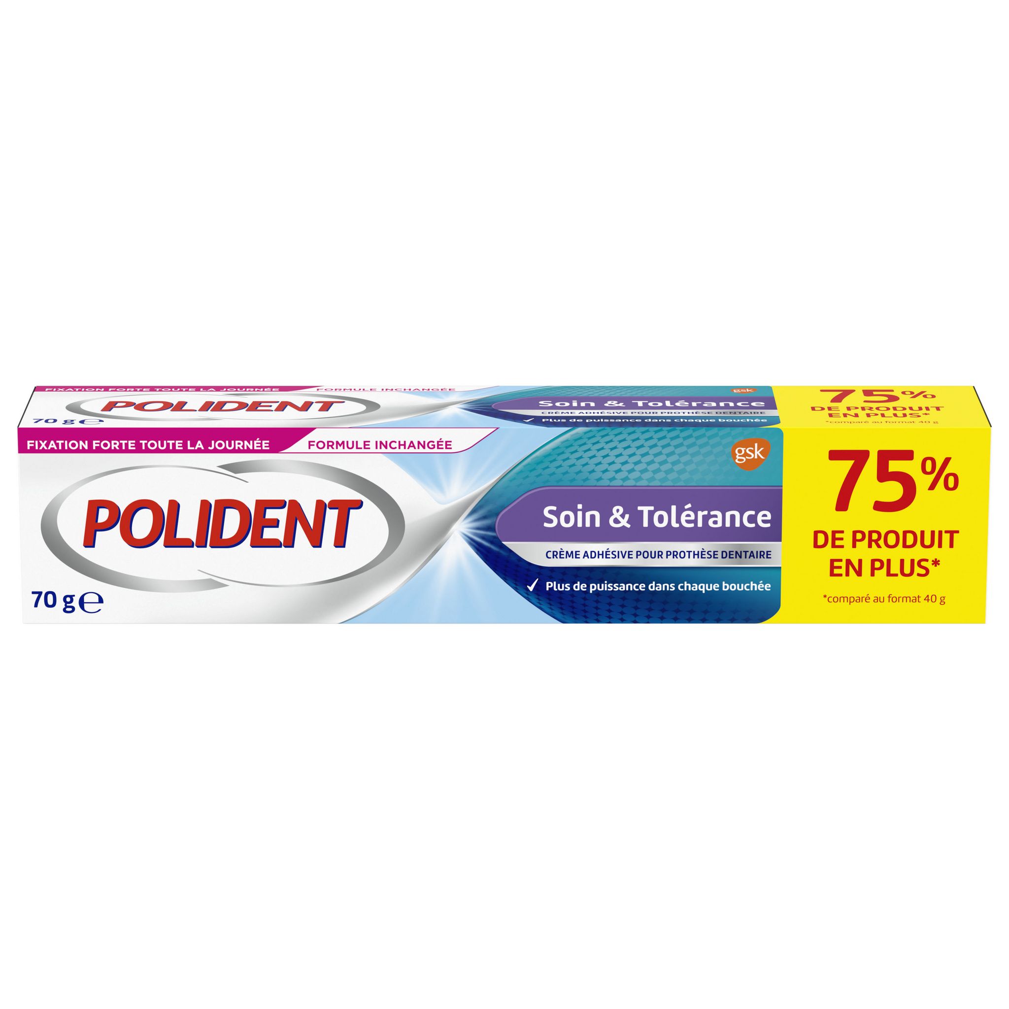 Fixodent Fixation Extra Forte Original et Antibactérien 70,5g 