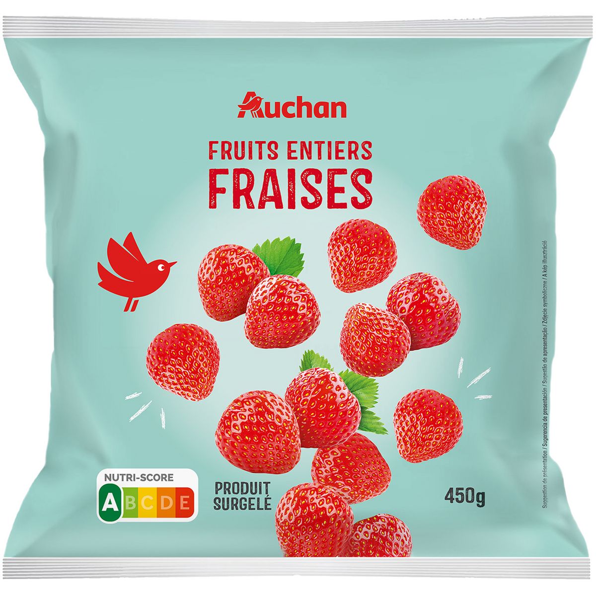 AUCHAN Fraises fruits entiers 450g pas cher - Auchan.fr