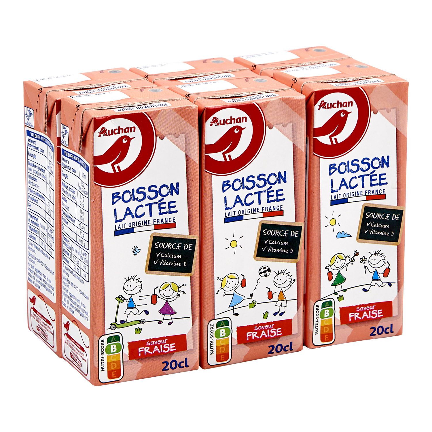 AUCHAN Lait en poudre écrémé origine France 300g pas cher 