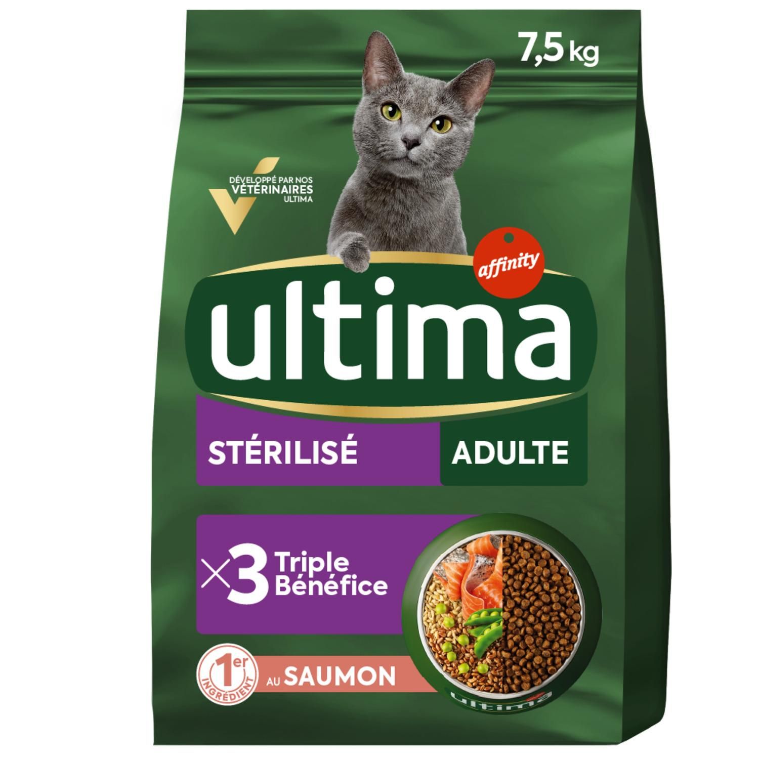 Croquettes pour chat stérilisé au poisson 5 kg