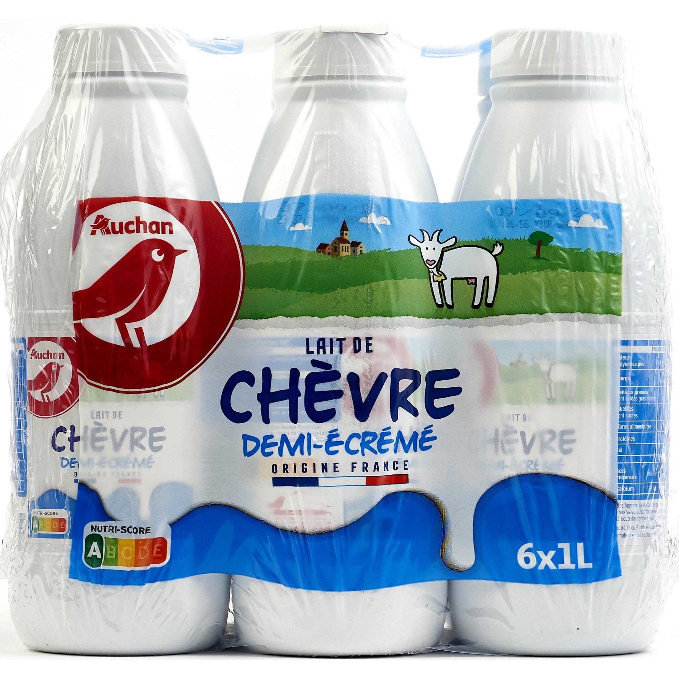 AUCHAN Auchan lait entier U.H.T. 6x1l pas cher 