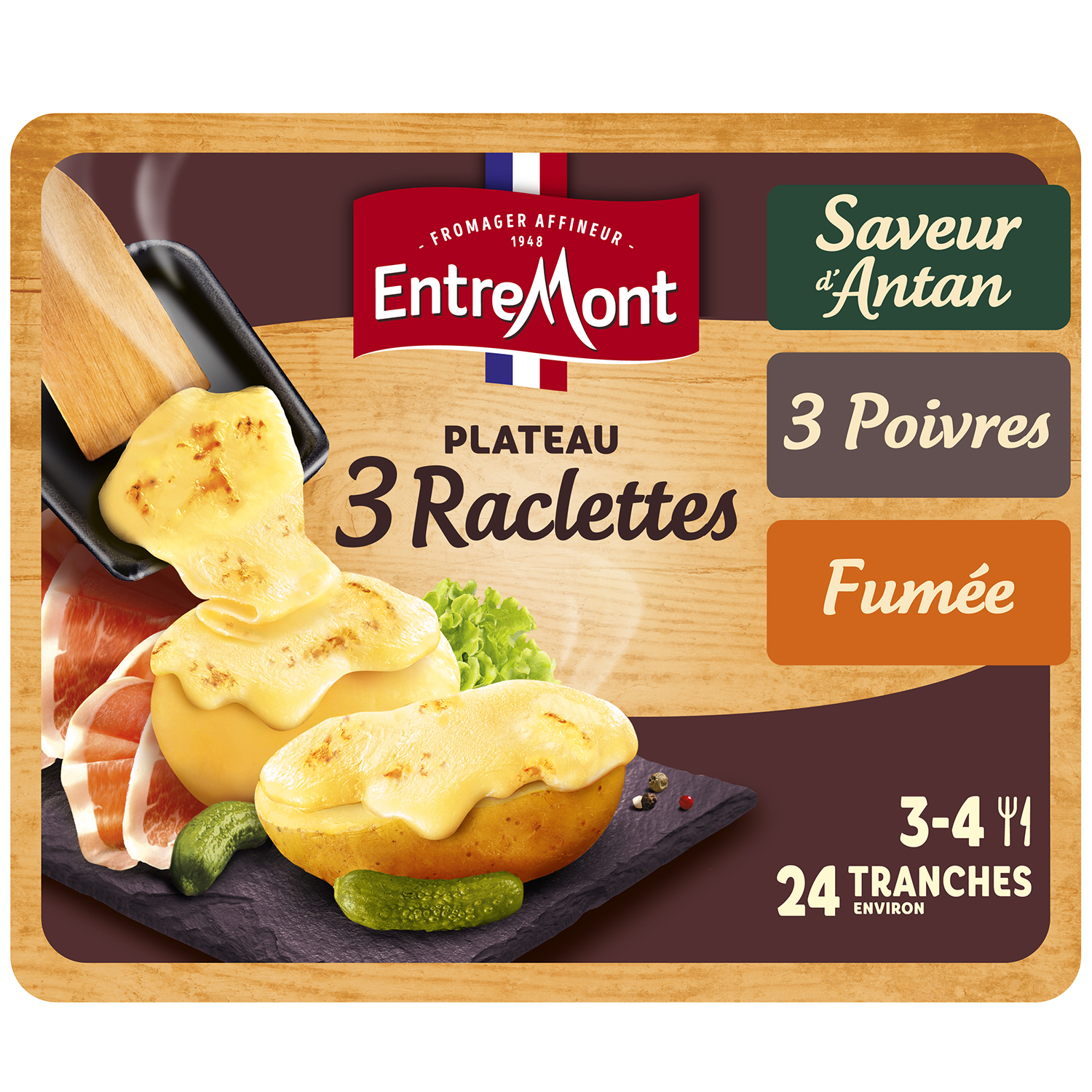 Raclette saveur herbes poivrées 200g