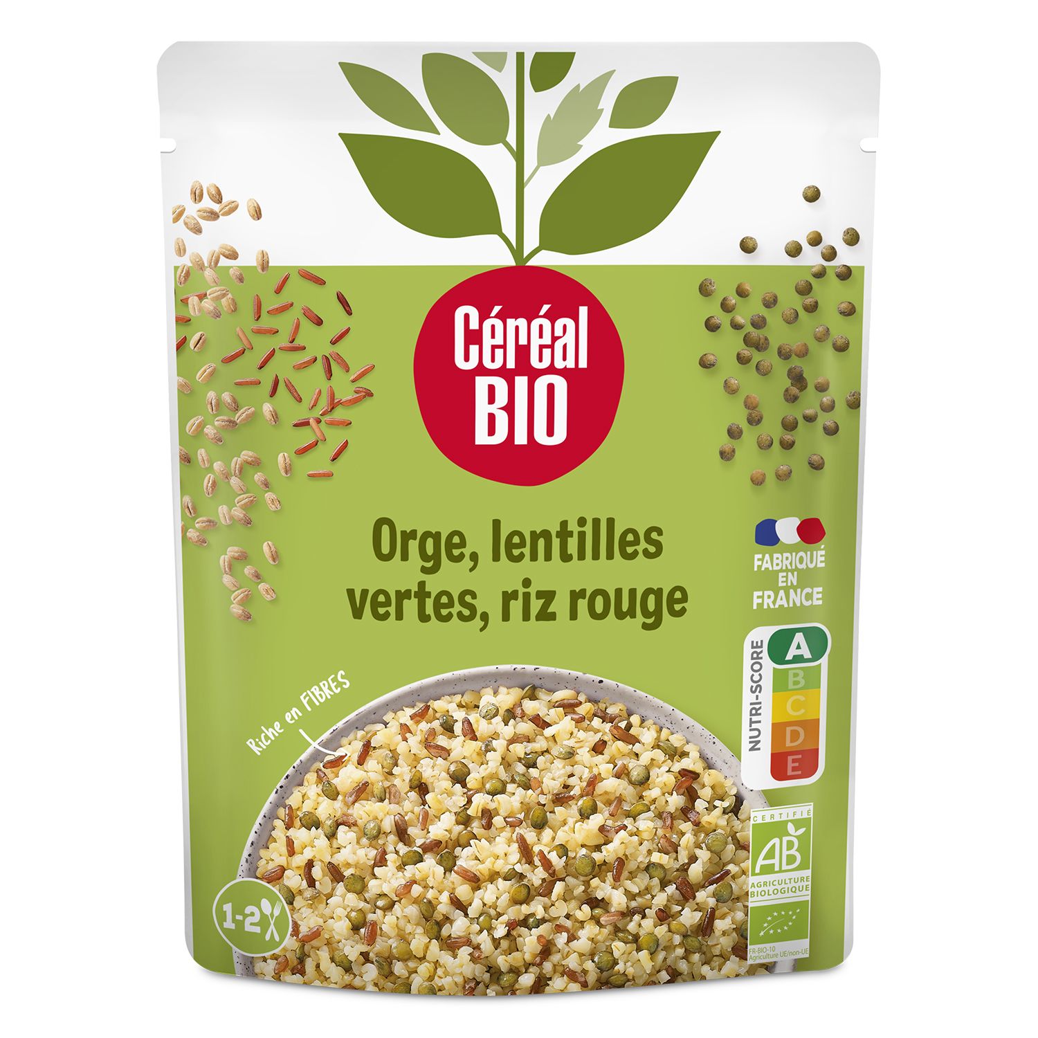 Lentilles vertes bio - Repas express lentilles vertes bio en sachet