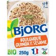 BJORG Boulghour quinoa sésame bio veggie en poche 1 à 2 personnes 250g