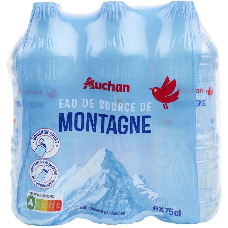 CRISTALINE Eau de source plate bouchon sport 33cl pas cher 