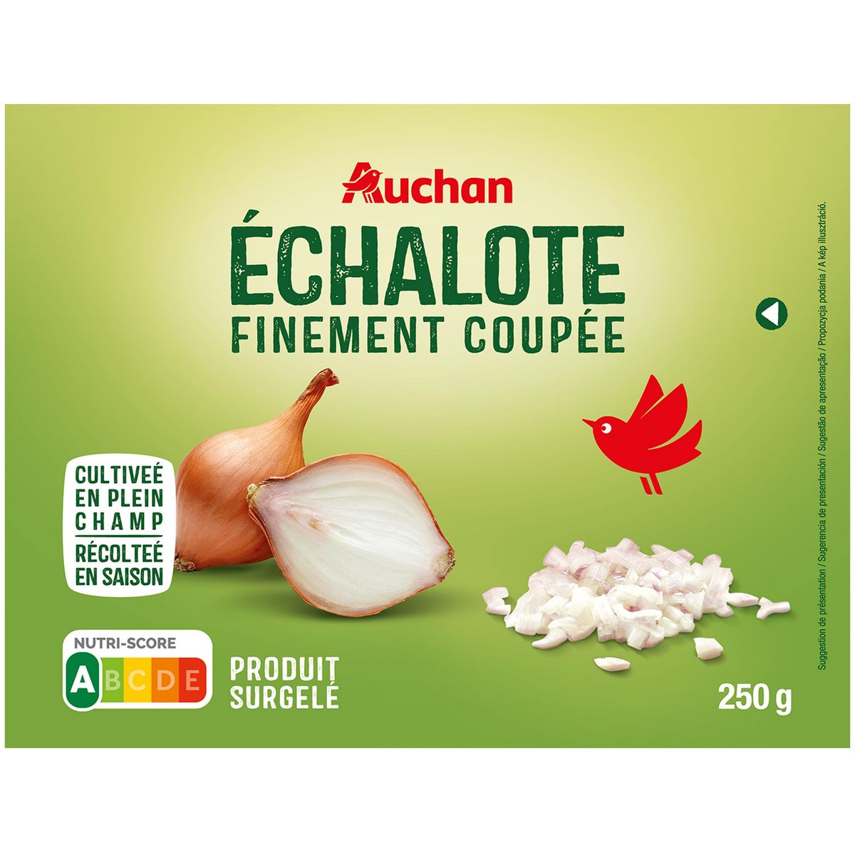 AUCHAN Ail coupé 250g pas cher 